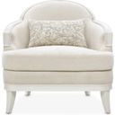 The appearance of La Marisia Chenille Matching Chair In Creamy Pearl designed by Michael Amini in the modern / contemporary interior design. This creamy pearl piece of furniture was selected by 1StopBedrooms from La Marisia Collection to add a touch of cosiness and style into your home. Sku: 9089835-TRQUL-124. Material: Poplar.