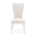 The appearance of La Marisia Dining Side Chair Set of 2 In Creamy Pearl designed by Michael Amini in the modern / contemporary interior design. This creamy pearl piece of furniture  was selected by 1StopBedrooms from La Marisia Collection to add a touch of cosiness and style into your home. Sku: 9089003-112. Material: Polyester.