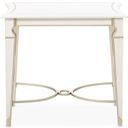 The appearance of La Marisia End Table In Creamy Pearl designed by Michael Amini in the modern / contemporary interior design. This creamy pearl piece of furniture  was selected by 1StopBedrooms from La Marisia Collection to add a touch of cosiness and style into your home. Sku: 9089202-112. Material: Poplar.