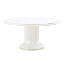 The appearance of La Marisia Round Dining Table In Creamy Pearl designed by Michael Amini in the modern / contemporary interior design. This creamy pearl piece of furniture  was selected by 1StopBedrooms from La Marisia Collection to add a touch of cosiness and style into your home. Sku: 9089001T-112;9089001B-112. Table Top Shape: Round. Material: Poplar. Size: 60".