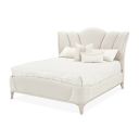 The appearance of La Marisia Upholstered Queen Bed In Creamy Pearl designed by Michael Amini in the modern / contemporary interior design. This creamy pearl piece of furniture  was selected by 1StopBedrooms from La Marisia Collection to add a touch of cosiness and style into your home. Sku: 9089012-112;9089132-112;9000238-00. Bed Size: Queen. Material: Poplar. Bed Type: Upholstered Bed.