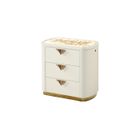 The appearance of La Pierre Nightstand In Cream designed by Galaxy Home Furnishings in the modern / contemporary interior design. This cream piece of furniture was selected by 1StopBedrooms from La Pierre Collection to add a touch of cosiness and style into your home. Sku: 601955554978. Material: Solid Wood.