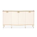 The appearance of La Terrazza Sideboard In Creamy Pearl designed by Michael Amini in the transitional interior design. This creamy pearl piece of furniture  was selected by 1StopBedrooms from La Terrazza Collection to add a touch of cosiness and style into your home. Sku: 9092007-112. Material: Solid Wood.