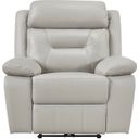 The appearance of Laconia Power Reclining Chair In Gray designed by Homelegance in the modern / contemporary interior design. This gray piece of furniture was selected by 1StopBedrooms from Laconia Collection to add a touch of cosiness and style into your home. Sku: 9629SVE-1PW. Material: Leather.