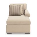 The appearance of LadyMae Right-Arm Facing Corner Chaise In Twill designed by Signature Design by Ashley in the transitional interior design. This twill piece of furniture  was selected by 1StopBedrooms from LadyMae Collection to add a touch of cosiness and style into your home. Sku: 5940417. Material: Performance Fabric.