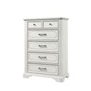 The appearance of Lafayette II 5 Drawer Chest in White Mist designed by FD Home in the traditional interior design. This white mist piece of furniture was selected by 1StopBedrooms from Lafayette II Collection to add a touch of cosiness and style into your home. Sku: 7653-11. Material: Poplar Solid.