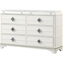 The appearance of Laguna Dresser In Off White designed by Galaxy Home Furnishings in the modern / contemporary interior design. This off white piece of furniture  was selected by 1StopBedrooms from Laguna Collection to add a touch of cosiness and style into your home. Sku: 601955555050. Material: Solid Wood.