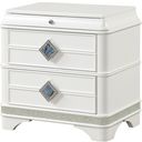 The appearance of Laguna Nightstand In Off White designed by Galaxy Home Furnishings in the modern / contemporary interior design. This off white piece of furniture  was selected by 1StopBedrooms from Laguna Collection to add a touch of cosiness and style into your home. Sku: 601955555074. Material: Solid Wood.