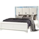The appearance of Laguna Queen Panel Bed In Off White designed by Galaxy Home Furnishings in the modern / contemporary interior design. This off white piece of furniture  was selected by 1StopBedrooms from Laguna Collection to add a touch of cosiness and style into your home. Sku: 601955555098-1;601955555098-2;601955555098-3. Bed Type: Panel Bed. Bed Size: Queen. Material: Solid Wood.