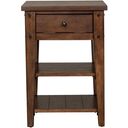 The appearance of Lake House Brown Chair Side Table designed by Liberty in the traditional interior design. This brown piece of furniture  was selected by 1StopBedrooms from Lake House Collection to add a touch of cosiness and style into your home. Sku: 210-OT1021. Material: Wood.