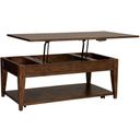 The appearance of Lake House Brown Lift Top Cocktail Table designed by Liberty in the traditional interior design. This brown piece of furniture  was selected by 1StopBedrooms from Lake House Collection to add a touch of cosiness and style into your home. Sku: 210-OT1015. Material: Wood.