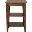 Lake House Brown Tiered Table
