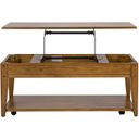 The appearance of Lake House Lift Top Cocktail Table designed by Liberty in the transitional interior design. This oak piece of furniture  was selected by 1StopBedrooms from Lake House Collection to add a touch of cosiness and style into your home. Sku: 110-OT1015. Material: Wood.