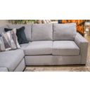 Lakepoint RAF Sofa with Corner Wedge In Nickel