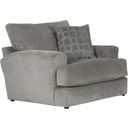 The appearance of Lamar Chair And Half In Grey designed by Jackson in the traditional interior design. This grey piece of furniture was selected by 1StopBedrooms from Lamar Collection to add a touch of cosiness and style into your home. Sku: 409801172428226728. Material: Fabric.