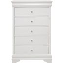 The appearance of Lana White Chest designed by Homelegance in the transitional interior design. This white piece of furniture was selected by 1StopBedrooms from Lana Collection to add a touch of cosiness and style into your home. Sku: 1556W-9. Material: Wood.