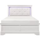 The appearance of Lana White Queen Panel Bed designed by Homelegance in the transitional interior design. This white piece of furniture was selected by 1StopBedrooms from Lana Collection to add a touch of cosiness and style into your home. Sku: 1556W-1;1556W-3. Bed Type: Panel Bed. Material: Faux Leather. Bed Size: Queen.