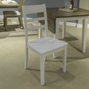 The appearance of Landale Ladderback Side Chair Set of 2 In Chestnut and White designed by Liberty in the transitional interior design. This chestnut/white piece of furniture was selected by 1StopBedrooms from Landale Collection to add a touch of cosiness and style into your home. Sku: 617-C2000S. Material: Solid Rubberwood.