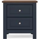 The appearance of Landocken Nightstand In Brown/Blue designed by Signature Design by Ashley in the transitional interior design. This brown/blue piece of furniture was selected by 1StopBedrooms from Landocken Collection to add a touch of cosiness and style into your home. Sku: B414-92. Material: Wood.