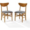 The appearance of Landon 2-Piece Wood Dining Chairs W/Upholstered Seat In Acorn designed by Crosley Brands in the transitional interior design. This acorn piece of furniture was selected by 1StopBedrooms from Landon Collection to add a touch of cosiness and style into your home. Sku: CF6021-AC. Material: Rubberwood.