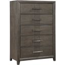 The appearance of Landon Chest In Walnut designed by New Classic in the modern / contemporary interior design. This walnut piece of furniture was selected by 1StopBedrooms from Landon Collection to add a touch of cosiness and style into your home. Sku: B6001-070. Material: Wood.