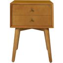 The appearance of Landon Nightstand In Acorn designed by Crosley Brands in the transitional interior design. This acorn piece of furniture was selected by 1StopBedrooms from Landon Collection to add a touch of cosiness and style into your home. Sku: CF9401-AC. Material: MDF.