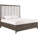 The appearance of Landon Queen Bed In Walnut designed by New Classic in the rustic / southwestern interior design. This walnut piece of furniture was selected by 1StopBedrooms from Landon Collection to add a touch of cosiness and style into your home. Sku: B6001-310;B6001-328;B6001-330. Bed Type: Storage Bed. Material: Wood. Bed Size: Queen.