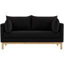 The appearance of Langham Linen Textured Fabric Loveseat In Black designed by Meridian in the transitional interior design. This black piece of furniture was selected by 1StopBedrooms from Langham Collection to add a touch of cosiness and style into your home. Sku: 157Black-L. Material: Wood.
