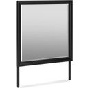 The appearance of Lanolee Black Bedroom Mirror designed by Signature Design by Ashley in the transitional interior design. This black piece of furniture was selected by 1StopBedrooms from Lanolee Collection to add a touch of cosiness and style into your home. Sku: B687-36. Material: Glass.