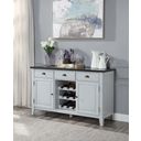 The appearance of Lanton Server In Antique White designed by ACME in the transitional interior design. This antique white piece of furniture was selected by 1StopBedrooms from Lanton Collection to add a touch of cosiness and style into your home. Sku: DN01453. Material: Wood.