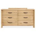 Laramie Double Drawer Dresser In Honey Wheat