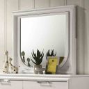 Lareina Mirror with LED In Pearl White