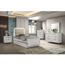 Lareina Twin Bed with Trundle In Pearl White