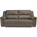 The appearance of Laresview Reclining Sofa In Fossil designed by Signature Design by Ashley in the modern / contemporary interior design. This fossil piece of furniture was selected by 1StopBedrooms from Laresview Collection to add a touch of cosiness and style into your home. Sku: 3720381. Material: Faux Leather.