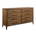The appearance of Abode Larson Drawer Dresser In Warm Brunette designed by Kincaid in the modern / contemporary interior design. This warm brunette piece of furniture was selected by 1StopBedrooms from Abode Collection to add a touch of cosiness and style into your home. Sku: 269-130. Material: Solid Wood.
