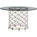 The appearance of Laurel Canyon Bollinger Round Dining Table with 54 Inch Glass Top In Carrillo designed by Lexington in the modern / contemporary interior design. This carrillo piece of furniture was selected by 1StopBedrooms from Laurel Canyon Collection to add a touch of cosiness and style into your home. Sku: 721-875-54C. Table Top Shape: Round. Material: Wood. Size: 54".