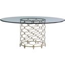 The appearance of Laurel Canyon Bollinger Round Dining Table with 72 Inch Glass Top In Carrillo designed by Lexington in the modern / contemporary interior design. This carrillo piece of furniture  was selected by 1StopBedrooms from Laurel Canyon Collection to add a touch of cosiness and style into your home. Sku: 721-875-72C. Table Top Shape: Round. Material: Wood. Size: 72".