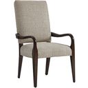 The appearance of Laurel Canyon Sierra Upholstered Arm Chair In Carrillo designed by Lexington in the transitional interior design. This carrillo piece of furniture  was selected by 1StopBedrooms from Laurel Canyon Collection to add a touch of cosiness and style into your home. Sku: 721-881-01. Material: Wood.
