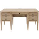 The appearance of Laurel Modern Wood Half Pedestal Desk In Light Brown designed by Martin Furniture in the country / farmhouse interior design. This light brown piece of furniture was selected by 1StopBedrooms from Laurel Collection to add a touch of cosiness and style into your home. Sku: IMLR660. Material: Wood.