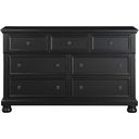 The appearance of Laurelin Black Dresser designed by Homelegance in the transitional interior design. This black piece of furniture was selected by 1StopBedrooms from Laurelin Collection to add a touch of cosiness and style into your home. Sku: 1714BK-5. Material: Wood.