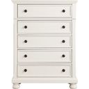 The appearance of Laurelin White Chest designed by Homelegance in the transitional interior design. This white piece of furniture  was selected by 1StopBedrooms from Laurelin Collection to add a touch of cosiness and style into your home. Sku: 1714W-9. Material: Wood.