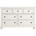 The appearance of Laurelin White Dresser designed by Homelegance in the transitional interior design. This white piece of furniture  was selected by 1StopBedrooms from Laurelin Collection to add a touch of cosiness and style into your home. Sku: 1714W-5. Material: Wood.