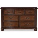 The appearance of Lavinton Dresser In Brown designed by Signature Design by Ashley in the traditional interior design. This brown piece of furniture was selected by 1StopBedrooms from Lavinton Collection to add a touch of cosiness and style into your home. Sku: B764-31. Material: Wood.