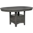 The appearance of Lavon Dining Table with Storage Medium Grey designed by Coaster in the transitional interior design. This grey piece of furniture was selected by 1StopBedrooms from Lavon Collection to add a touch of cosiness and style into your home. Sku: 108211. Table Top Shape: Oval. Material: Wood. Size: 42" x 60".