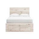 The appearance of Lawroy Full Panel Storage Bed In Light Natural designed by Signature Design by Ashley in the transitional interior design. This light natural piece of furniture was selected by 1StopBedrooms from Lawroy Collection to add a touch of cosiness and style into your home. Sku: B100-12;B2310-84S;B2310-87;B2310-89. Bed Type: Storage Bed. Material: Wood. Bed Size: Full.
