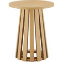 The appearance of Layla End Table In Natural Oak designed by Manhattan Comfort in the modern / contemporary interior design. This natural oak piece of furniture  was selected by 1StopBedrooms from Layla Collection to add a touch of cosiness and style into your home. Sku: ET012-NA. Material: MDF.