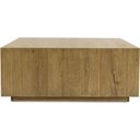 The appearance of Layne 42 Inch Square Coffee Table with Casters In Light Brown designed by Classic Home in the modern / contemporary interior design. This light brown piece of furniture  was selected by 1StopBedrooms from Layne Collection to add a touch of cosiness and style into your home. Sku: 51031404. Material: Oak Veneer.