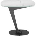 The appearance of Leaf Marbled Porcelain End Table In White designed by Casabianca Home in the modern / contemporary interior design. This white piece of furniture was selected by 1StopBedrooms from Leaf Collection to add a touch of cosiness and style into your home. Sku: CB-230STW. Material: Porcelain.
