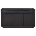 The appearance of Leandro 2-Drawer Dining Sideboard Server In Burnished Black designed by Coaster in the modern / contemporary interior design. This burnished black piece of furniture was selected by 1StopBedrooms from Leandro Collection to add a touch of cosiness and style into your home. Sku: 115395. Material: Hardwood.