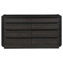 Leandro 8-Drawer Bedroom Dresser Cabinet In Burnished Black